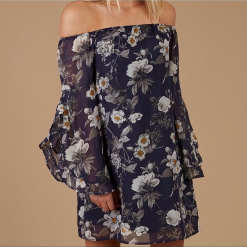Anthropologie Altar’d State Navy Floral Dress - Picture 2 of 6
